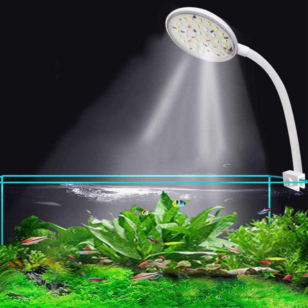 5/7W Clip on Aquarium Light 360-degree Aquarium Plant Light Aquarium Accessories