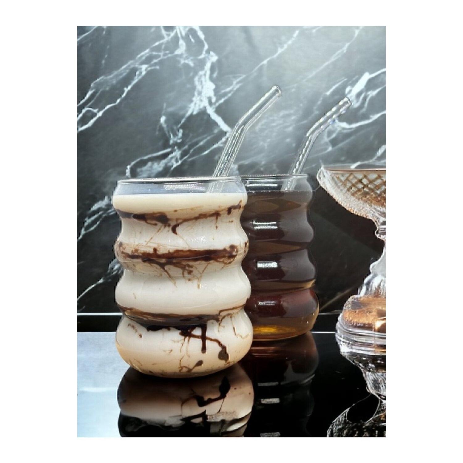 

2 Heat Resistant Borosilicate Cold - Hot Coffee Cups