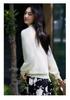 Pure Wool Lapel Knit Long Sleeve Women's Soft Brushed Base Layer for 2025 Autumn/Winter
