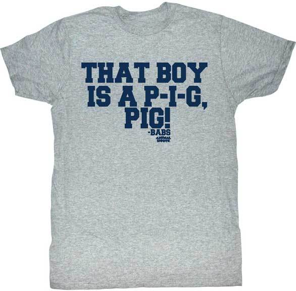 Animal House Movie That Boy Is A P-I-G Pig Blue Letters Men T Shirt XXL
