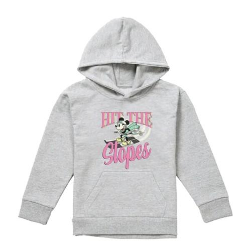 Disney Childrens/Kids Hit The Slopes Mickey Mouse Heather Hoodie