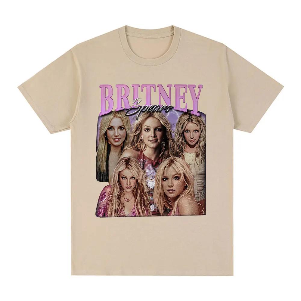 Britney Spears Fashion and Beautiful Pattern Women's T-shirt Harajuku Retro Short Sleeved T-shirt Plus Size