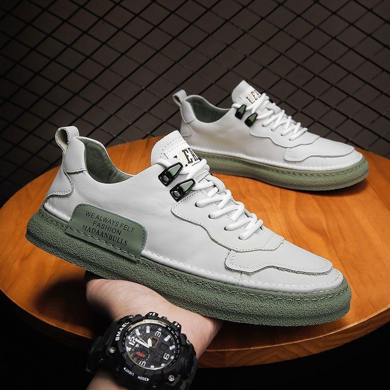 Men's shoes trend versatile trendy shoes sports winter new little white shoes board shoes waterproof casual leather shoes