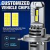H4 Car LED Headlight Bulb CSP Fan With Canbus High & Low Beam Car Light Turbo Led Diode Lamp Auto Motorcycle CSP 6500K 12V
