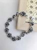 Retro personality exaggerated hollow rose shape distressed finish bracelet suitable for women Valentine's Day mother Mother's Day gift
