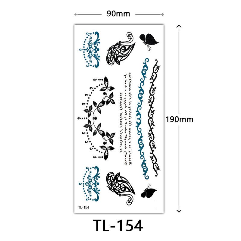 Flower Tattoo Stickers, Color Sketch Tattoo Stickers, English Letters, Wedding Photography Tattoo