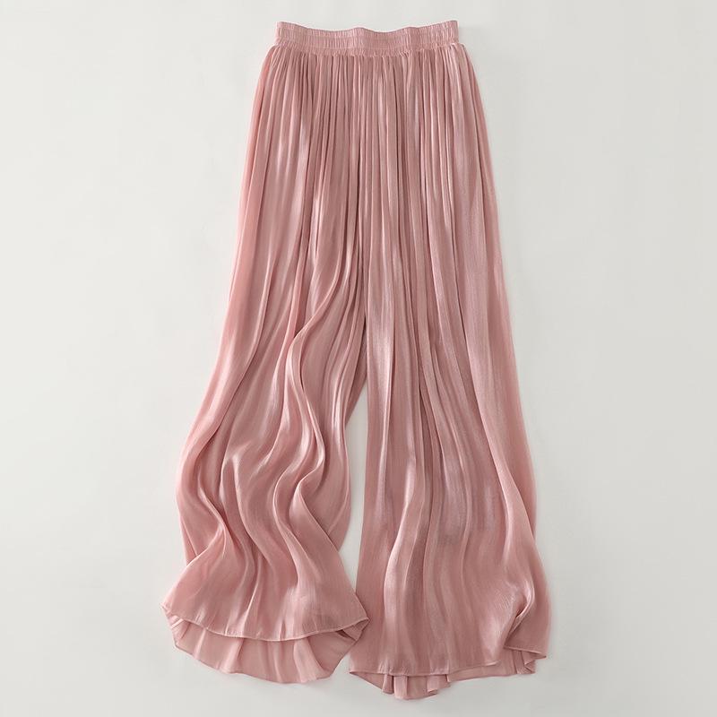 Pantalon-jupe large rétro chatoyant et coloré pour femmes