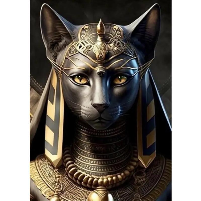 Stampe Poster Antiche Egizie di Bastet per Soggiorno Decorazioni per la Casa Mitologia Egizia Bastet Dea Gatto Pittura su Tela Arte da Parete