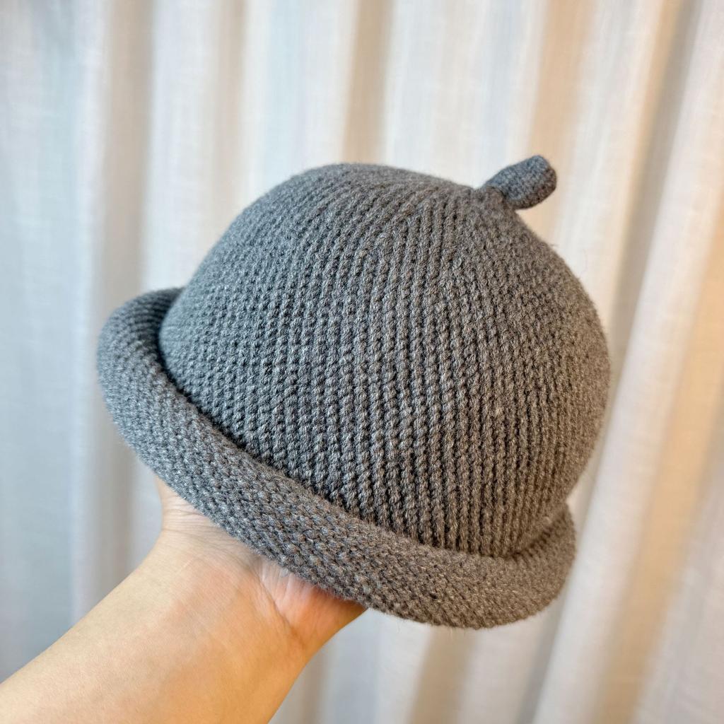 Wool Melon Fur Hat Female Autumn and Winter Dome Retro Watermelon Hat Japanese Dome Hat Landlord Hat Female