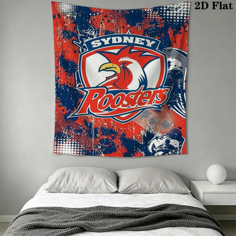 Sydney Red & White Eagles Pattern Home Decor Tapestry, Wall Hanging, Decorative RV Wall Cloth.ZGT0914400