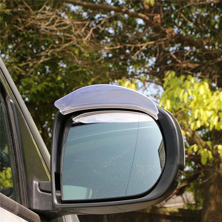 

1 пара козырьков для автомобильных зеркал, защита от царапин, антибликовые козырьки, защита от дождя для зеркала заднего вида, прозрачные автомобильные аксессуары прозрачный