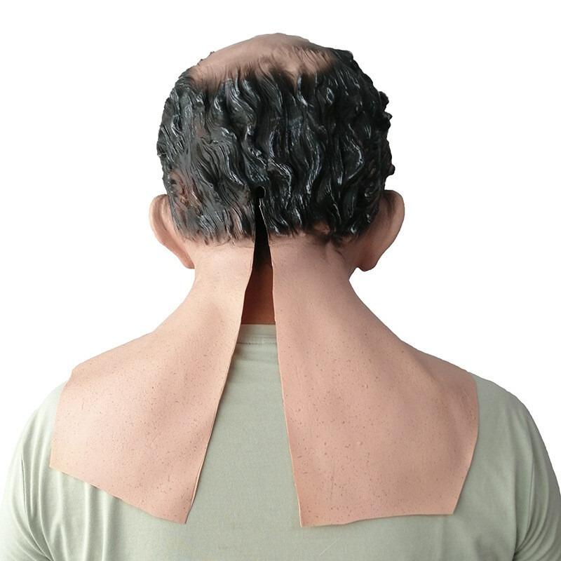 Masca de față realistă din latex Halloween Cosplay Costum Bătrân Deghizare Rochie de gală