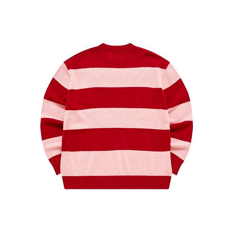 FILA Valentines Day Series Sporty Casual Knit Crew Neck Sweater Women sweater Hot-Red F11W218409F-RD