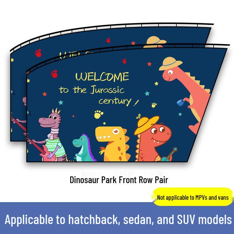 Rear Seat Blackout Sunshade Curtains for Kids
