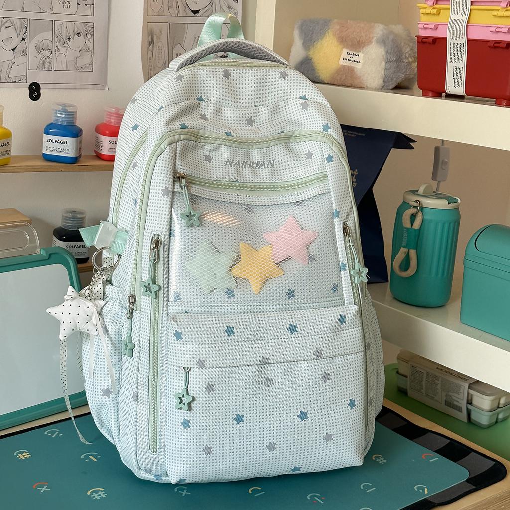 Schoolbag schoolbag for female junior high school students Korean version ins style college students simple primary school backpack large capacity