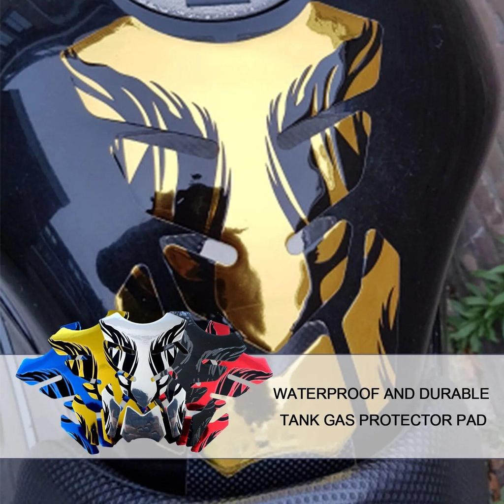 1 szt. Naklejka na zbiornik paliwa motocykla Fishbone 3D Naklejki na zbiornik paliwa Olej Gaz Ochronna Pokrywa Dekoracja Płomień Akcesoria motocyklowe