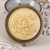 Portable Green Sandalwood Folding Vanity Mirror - Exquisite Round Design, 5 Styles Available