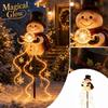 Beleuchteter Schneemann Gartenlicht mit Erdspießen, Weihnachts-Außenhofdekoration