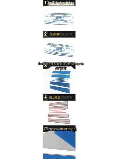 Compatible Stainless Steel Anti-Scratch Window Trim and Decorative Stickers for 2021 ID.4X Car.