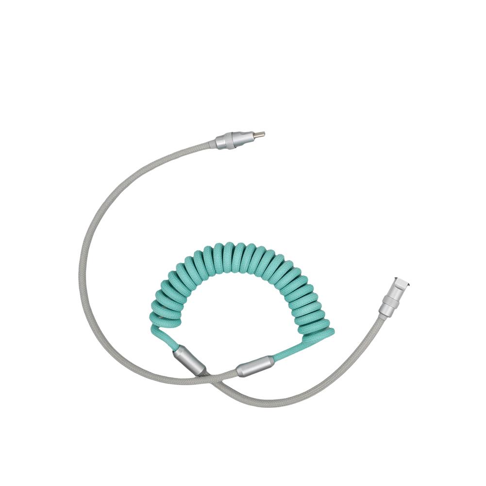

Metal 120W Super Fast Charging Cable For Huawei Type-C Retractable PD C Apple Cable Spring Data G4P8