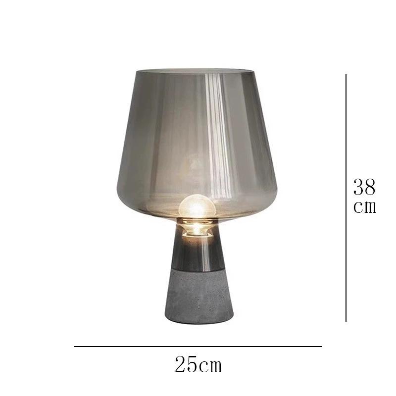 Nordic Modern Glass Table Lamp - Creative, Stylish Lighting for Living Room, Bedroom, Hotel, or Model Room
