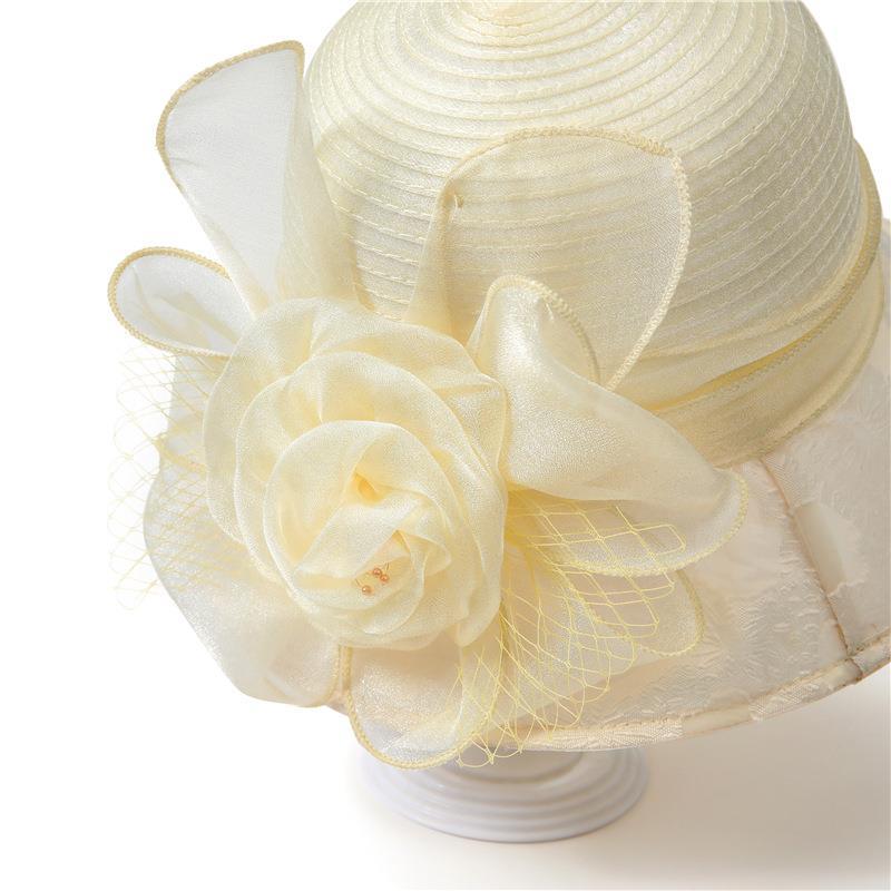 Hut Mädchen Elegant Blume Fischerhut Sommer Atmungsaktiv Vielseitig Topfhut