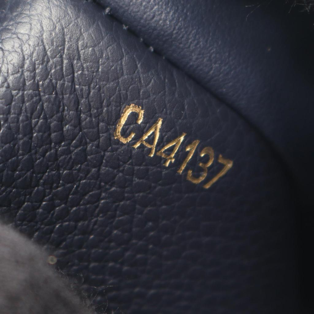 Used LOUIS VUITTON Portefeuille Sarah Bifoldpurse M62125 Monogram Empreinte Leather Navy MarineRouge Used Women