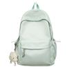 Schoolbag Fresh and Sweet Solid Color Versatile Simple Junior High School Student Schoolbag Lightweight Large Capacity Go Out Leisure Commuting 