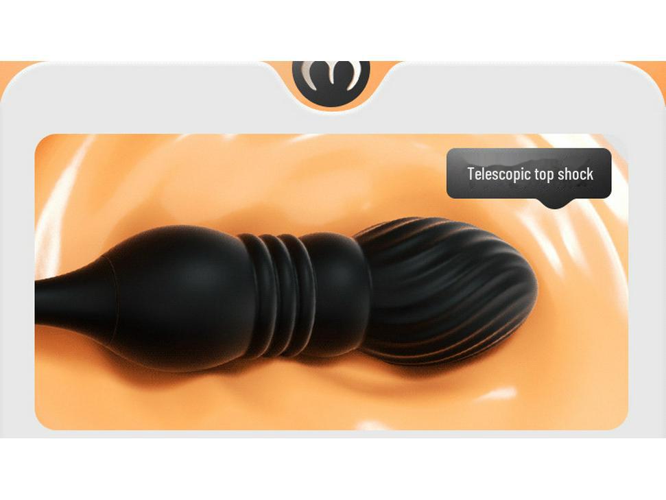 Mi Ji Lan Feng Retractable Prostate Massager: Electric Anal Plug for Men