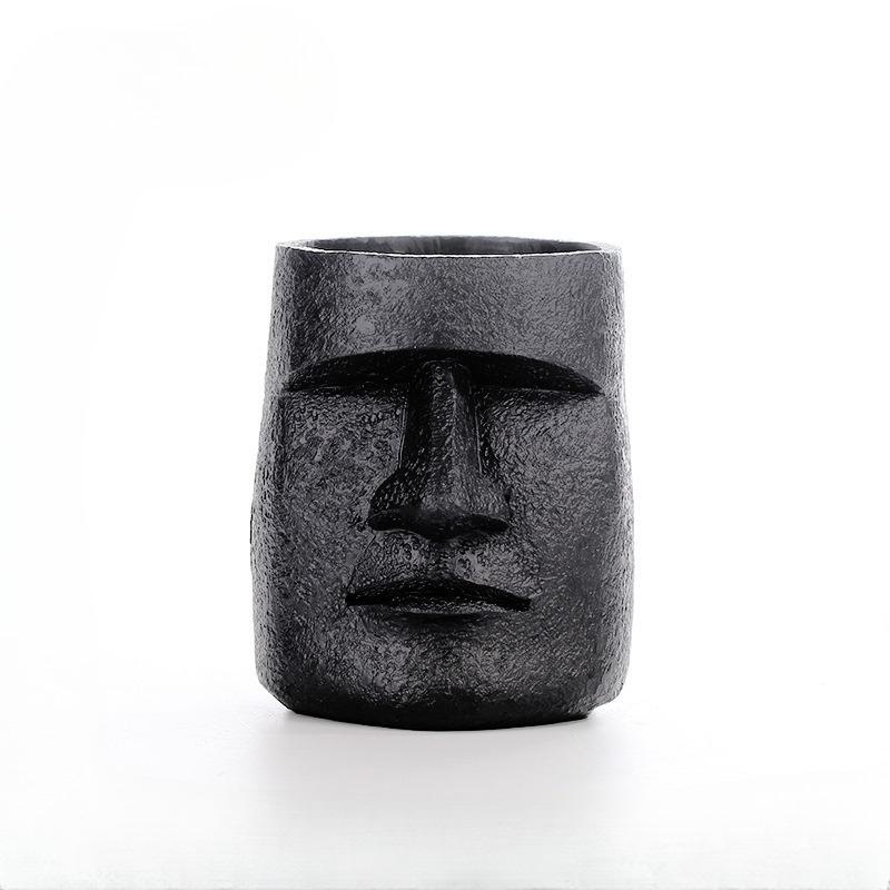 Reunion Island Stone Statue Figurines, TV Cabinet, Home Decoration, Living Room Creativity, Resin Handicrafts