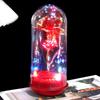 Crystal Glass Rose: Luminous Preserved Flower Music Ornament for Valentine's Day