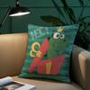Cute Cartoon Dinosaur Pillow Case Plush Fabric Soft Pillowcase Double Sided Print Sofa Cushion Cover Throw