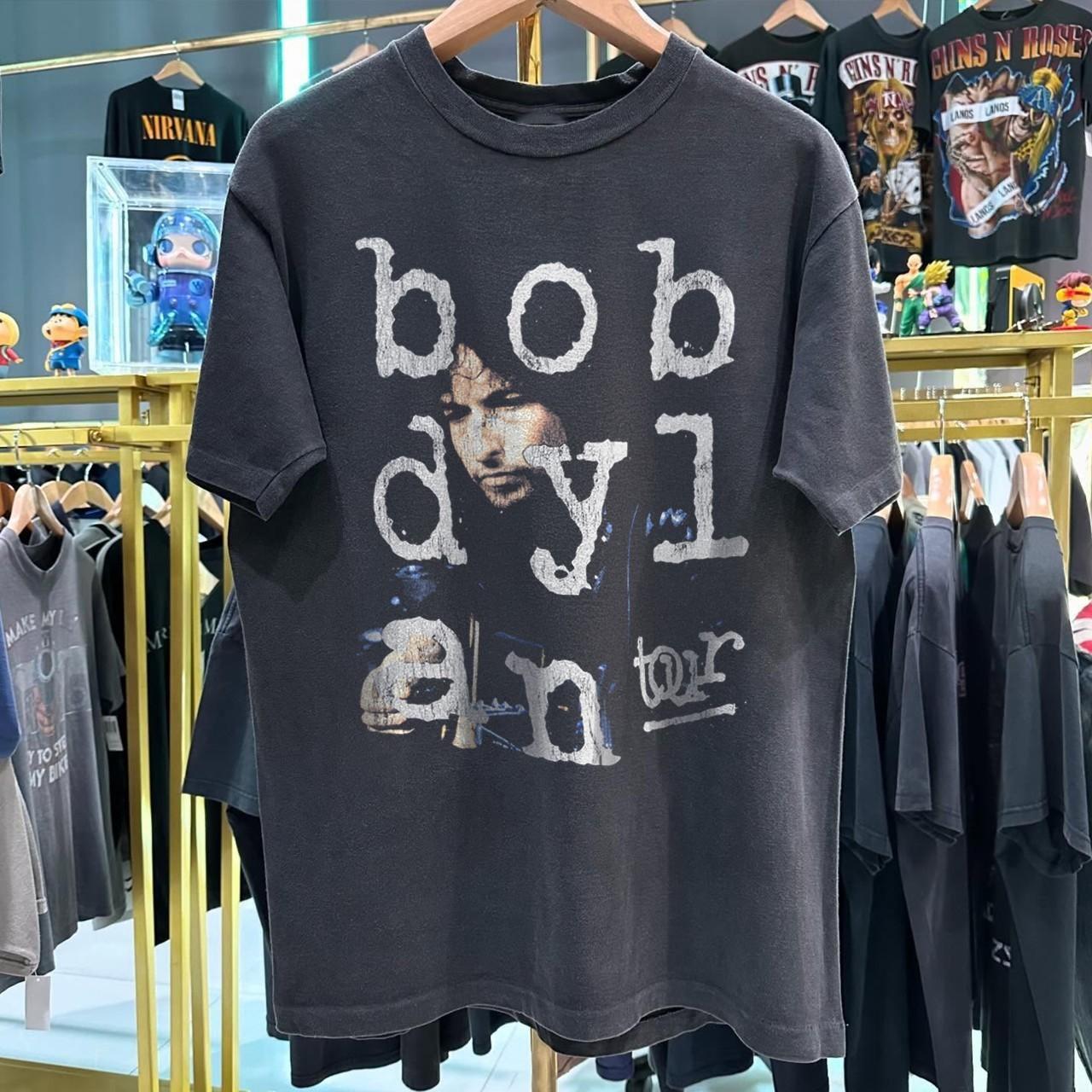 1992 Bob Dylan Never Ending Tour Classic T-Shirt Black M 3XL