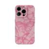 Pink Butterfly Dancing Phone Case for IPhone 16 15 14 13 12 11 X XS XR XSMAX 7 8 Pro Max Plus Double-layer Back Cover