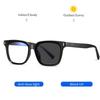 Fashion Square Frame Anti Blue Ray Glasses Computer Phone Reading Eyewear Photochromic for Men and Women