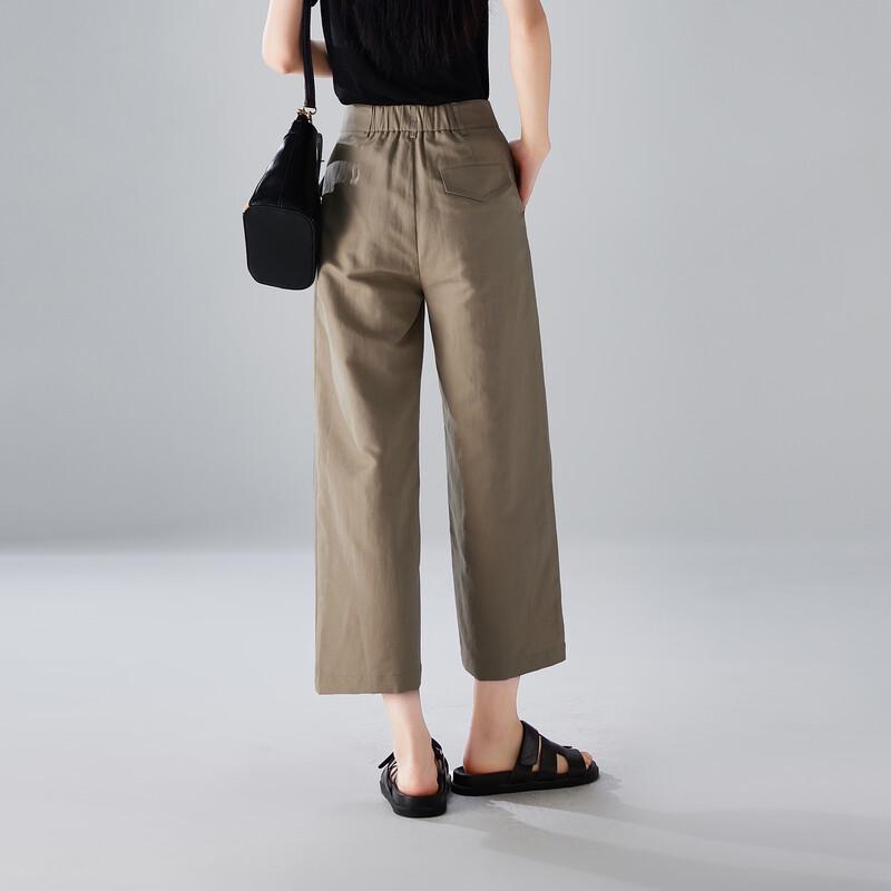 SOFSIL Women's High-Waist Straight Wide-Leg Pants