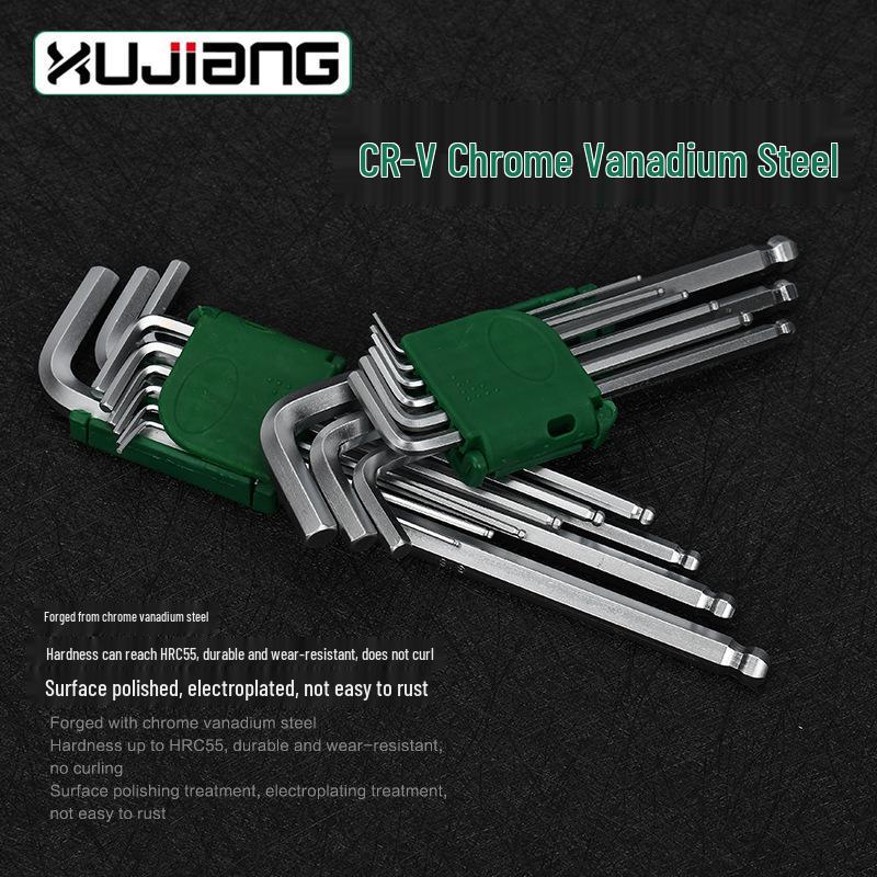 Irregular Hex Wrench Set: 1/16, 5/64, 3/32, 1/8, 5/32, 1/4, 5/16, 3/8 Inch