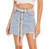 European and American Ins Bohemian Style Cotton Rope Woven Shell Women's Waist Belt Strap Wide Waist Belt Is Versatile
