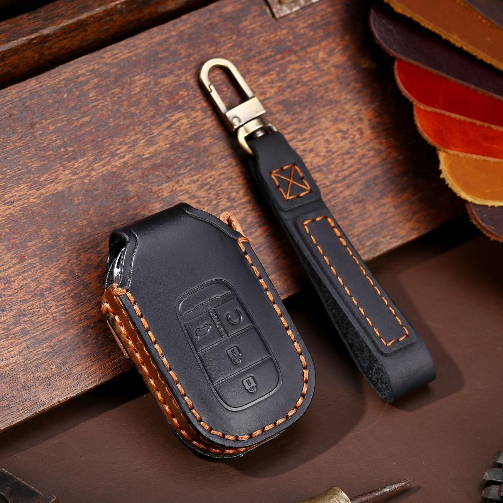 Genuine Leather Key Cover for Honda Keys North America Exclusive Key Holder for Honda Vehicles