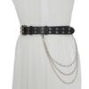Belt, Street Punk Style Metal Chain Belt, Women's Jeans Belt