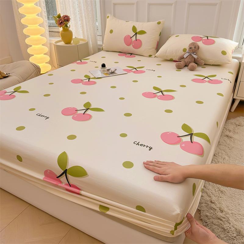 Einzelbettlaken aus reiner Baumwolle in Mutter- und Babyqualität, bedruckter kleiner, frischer Matratzenbezug für Einzel- und Doppelschlafsäle aus reiner Baumwolle