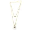 Les Trésors De Lily [N0795] - Collier sautoir 'Sissi' blanc doré
