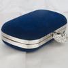 Rose Red Small Clutch Purse for Women Velvet High Quality Ladies Shoulder Evening Party Purse and Handbag Luxury Cross Body Bag