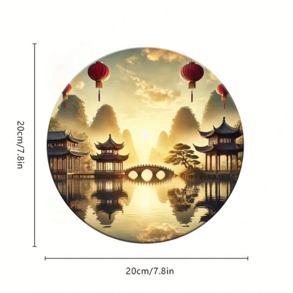 

2D Metal Wall Art Sign Durable Home Office Decor Easy Hang Gift for Kitchen Garden Room 20x20 різнокольоровий