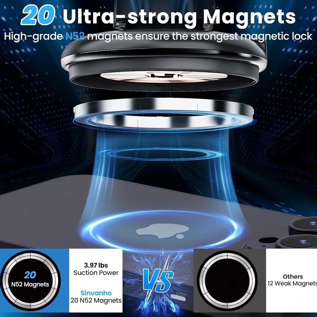 Universeller 2-in-1 Auto-Funk-Schnelllade-Handyhalter Becherhalter Clip-On Handyhalter für Fahrzeug