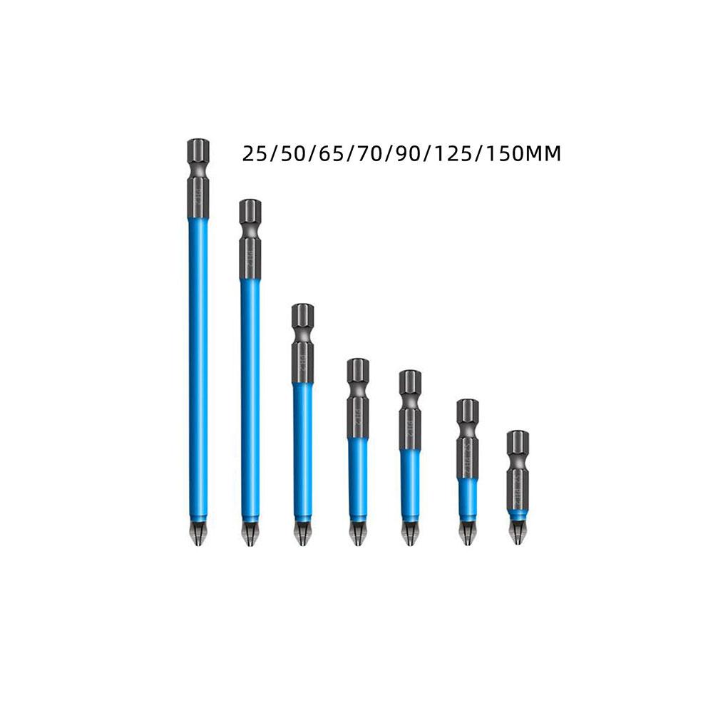 

7/21Pcs Magnetic Bit Set Magnetic Batch Head with 2 Magnetizers Alloy Steel Non-slip Sturdy D1 Electric Screwdriver Bit 25-150mm