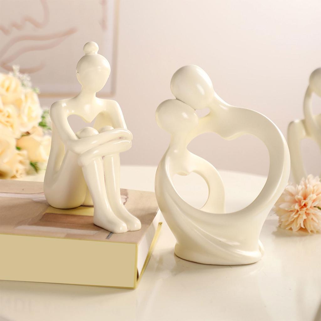 Contemporary Abstract Statue Decorative Resin Art Sculpture For Office Desk Bookshelfs And Modern Interior Designs Accent
