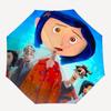 Coraline, Animation Automatic Opening and Closing, 8 rib Structure Portable Umbrella, Suitable for Men and Women in All Seasons  Perfect Gif
