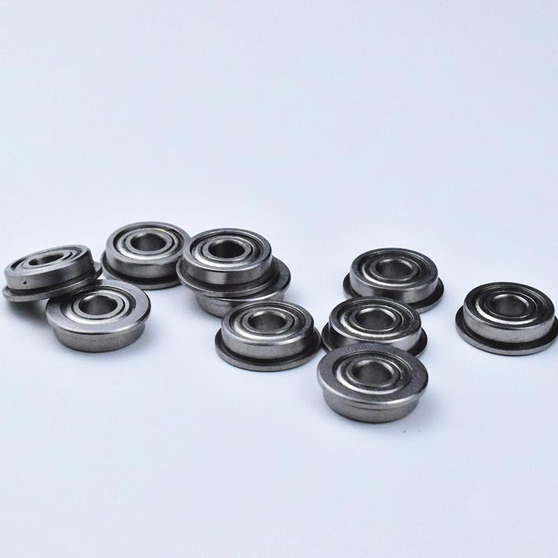 Flange Bearings  Chrome Steel Metal Sealed  F695ZZ  10pcs 5*13(15)*4mm