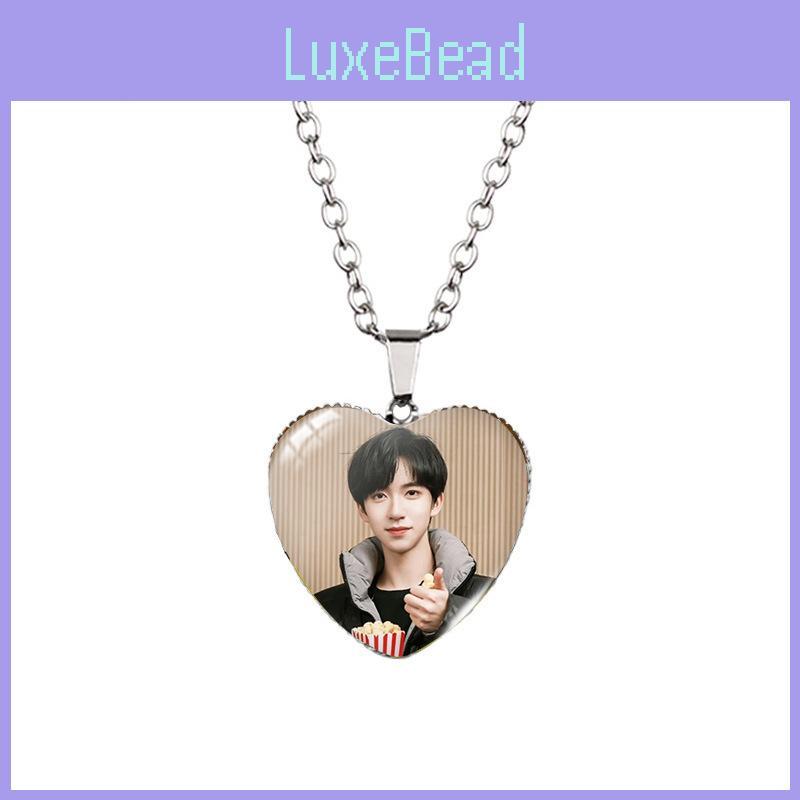Bts Park Jimin Heart Shaped Pendant Necklace With Timeless Gemstone Charm In Alloy